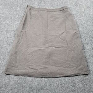 First Issue Skirt Womens 29 Gray A-Line Knee Length Lined Business Career